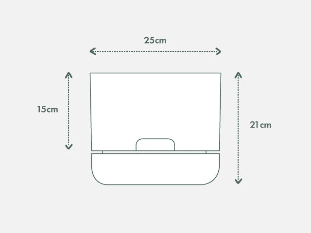 White Self-Watering Pots 250mm - Image 3